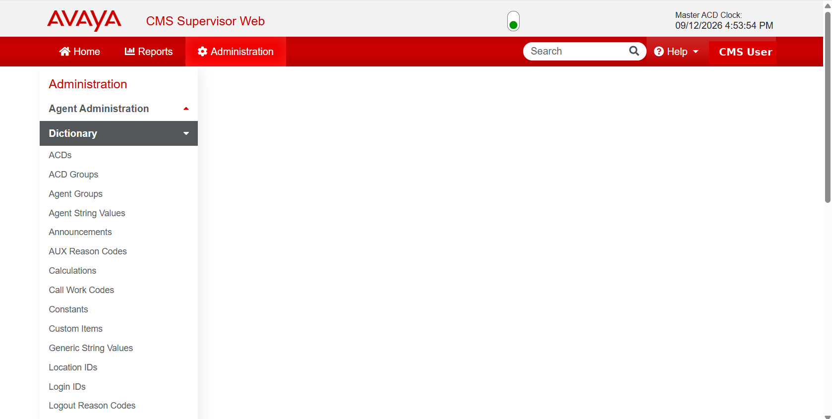 CMS Supervisor Web Administration preview